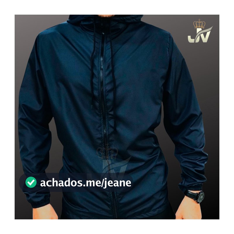 Jaqueta Corta Vento Masculino Azul Marinho