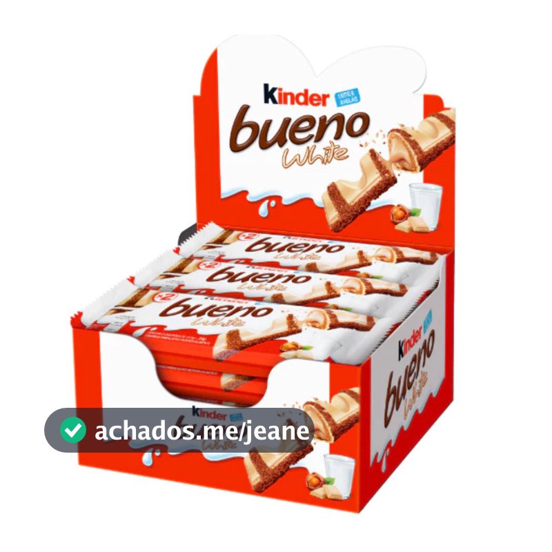 CHOCOLATE KINDER BUENO WHITE 40G (CX C/15 UN)