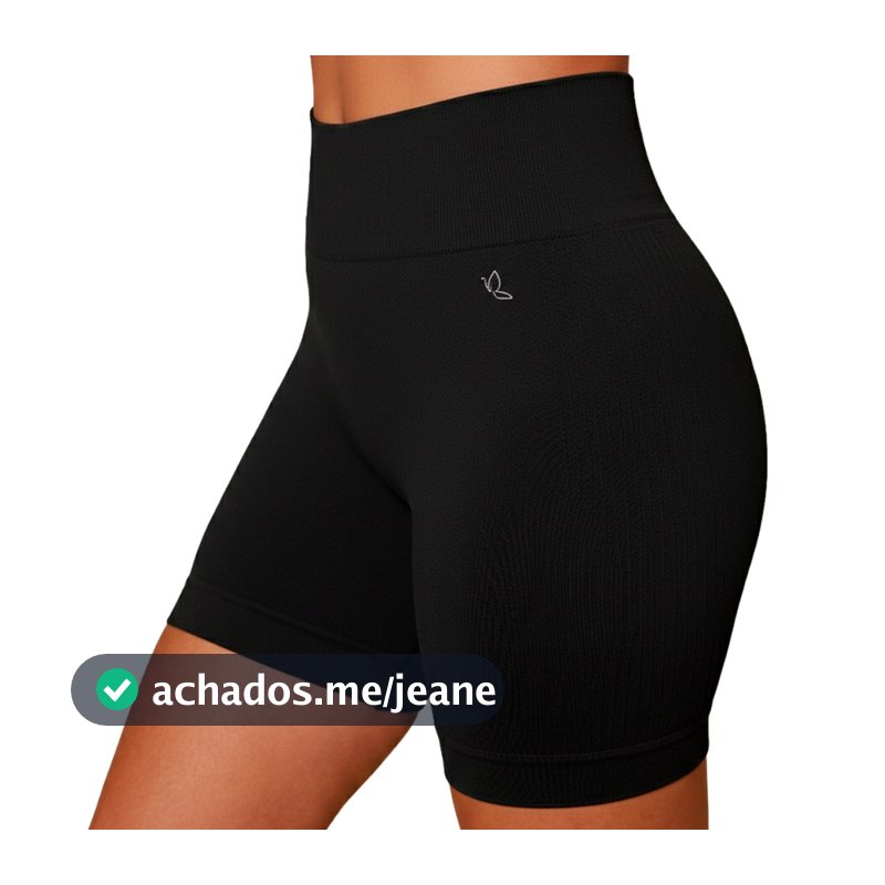 Short Fitness Feminino Poliamida Sem Costura Benévola Cós Alto Bermuda Academia Sem Transparência