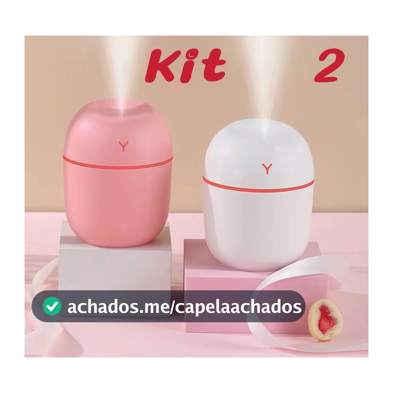 Kit 2 Umidificador Atomizador de Ar Portátil para Casa Umidificador 200ml    su