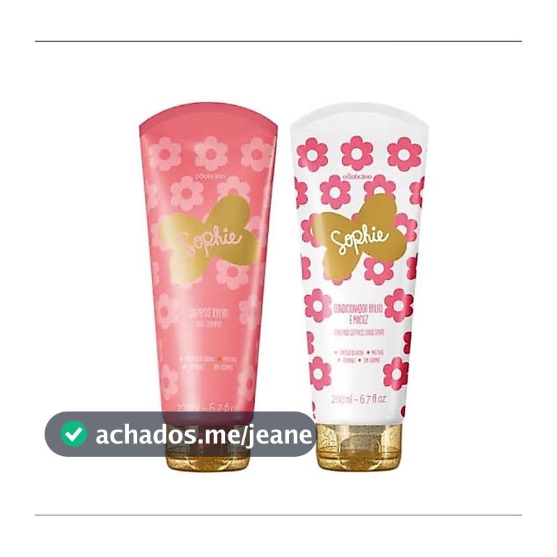 Kit Shampoo e Condicionador Sophie Brilho e Maciez