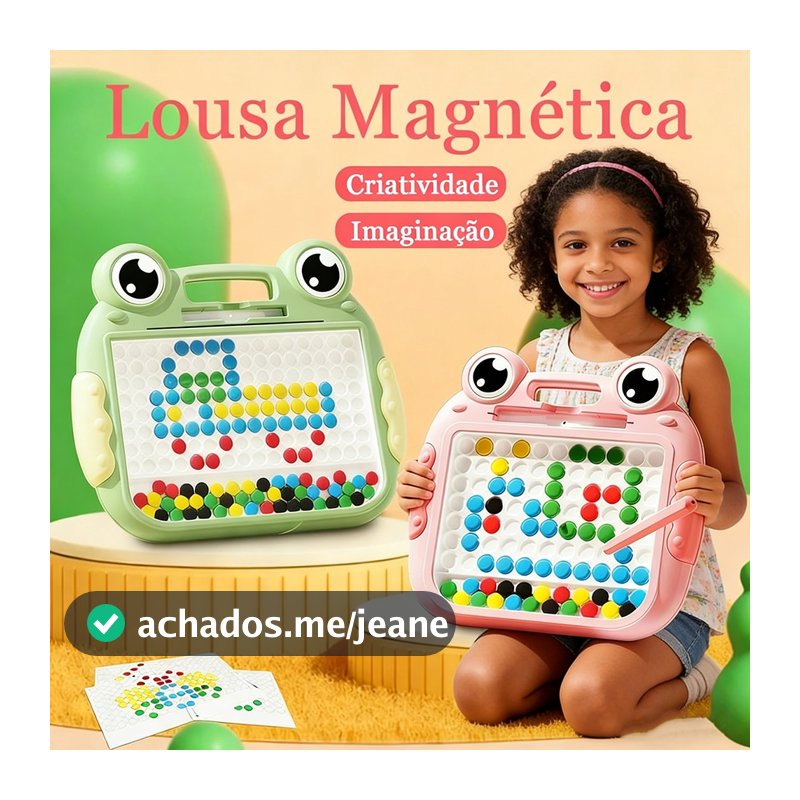 Magnética Prancheta Lousa Mágica Caneta Infantil Educativo Autismo Cartelas Rã Jacaré 14/20 Desenho