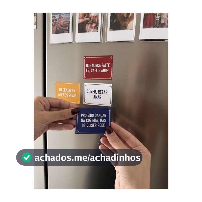 Kit 4 Ímãs Frases que Aquecem o Lar