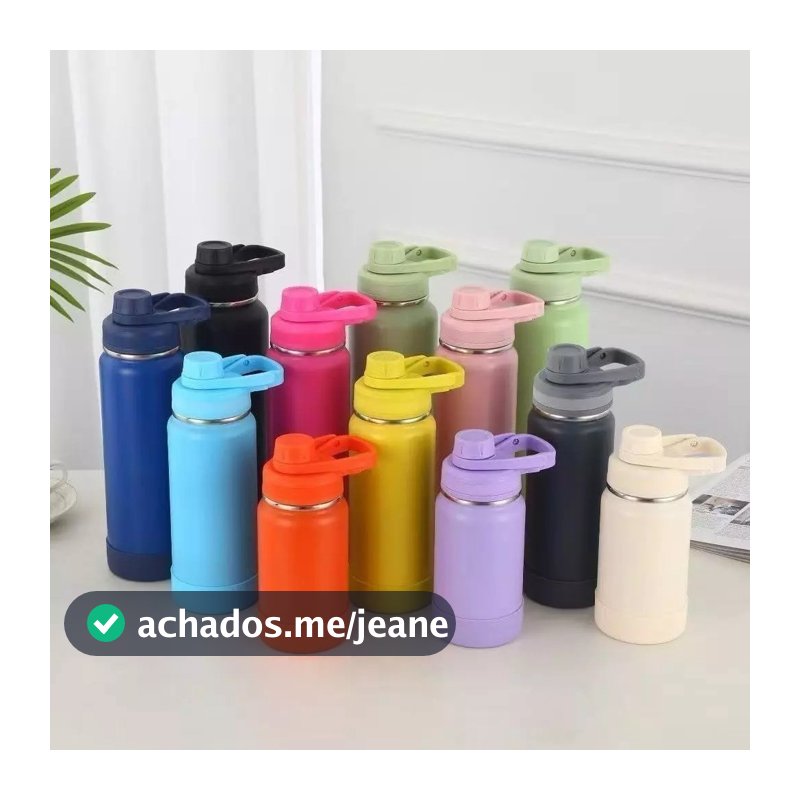 Garrafa térmica 350/600/800/1000ML + capa protetora de silicone SEM LOGO