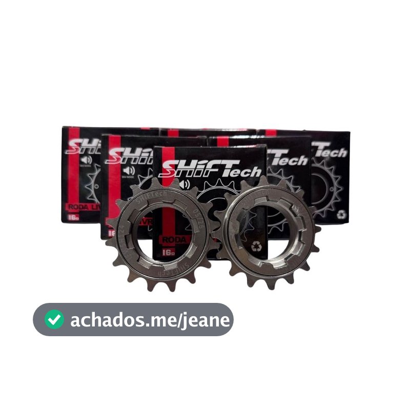Catraca BARULHENTA 123 click Shiftech 16 ou 18 Dentes Cinza Camaleão BMX Grau Bike