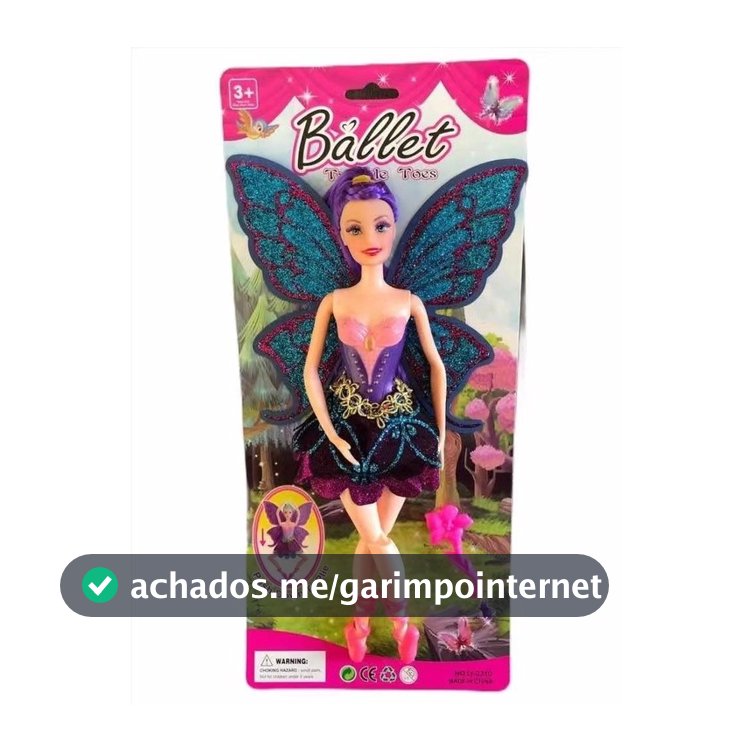 deBoneca Brinquedo Fada Ballet Bailarina Articulada Linda presente