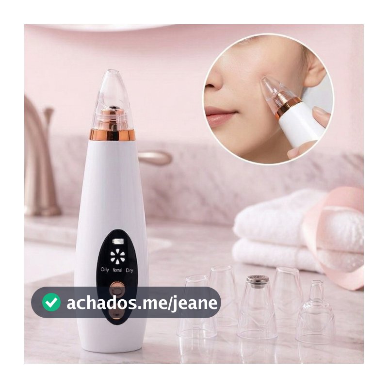 Removedor De Cravos Espinhas Cleaning  Sugador Poros Acne Sucção Usb Recarregável