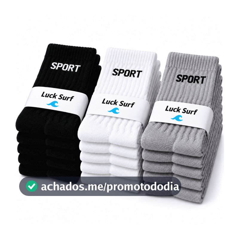 Meias Masculinas Cano Alto Macias e Resistentes