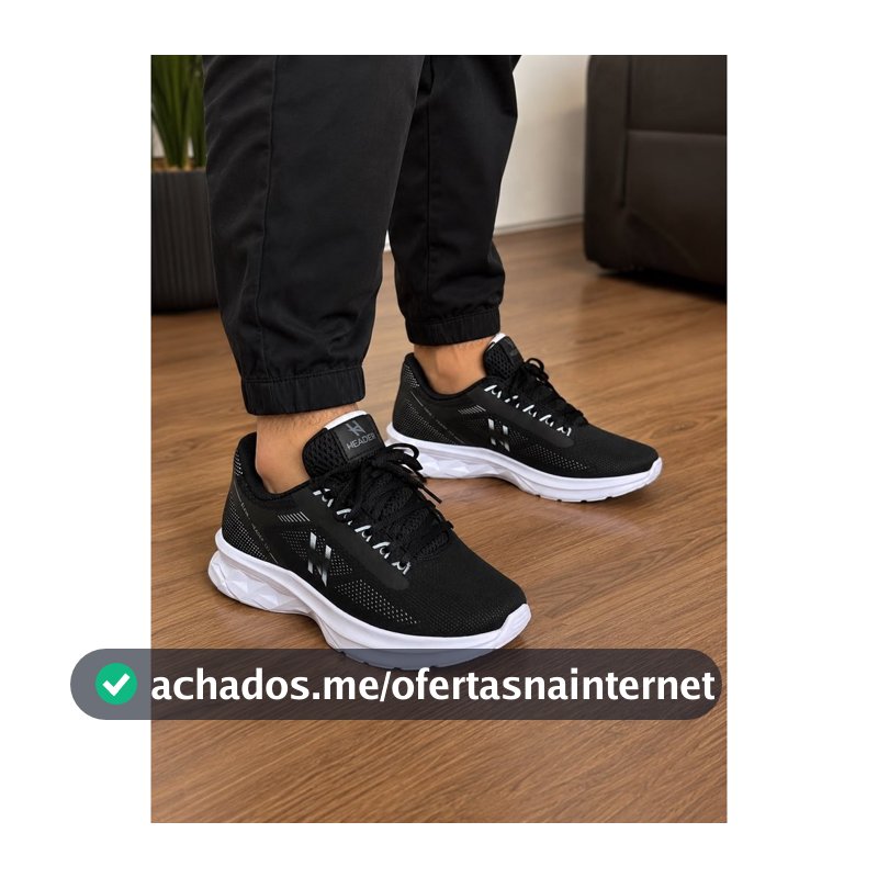 Tênis Header Run Conforto E Estilo Esporte Casual Masculino
