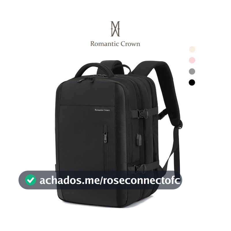 ROMANTIC CROWN Mochla de Viagem MascuIino e Feminina ImpermeaveI Reforçada Executiva para Notebook