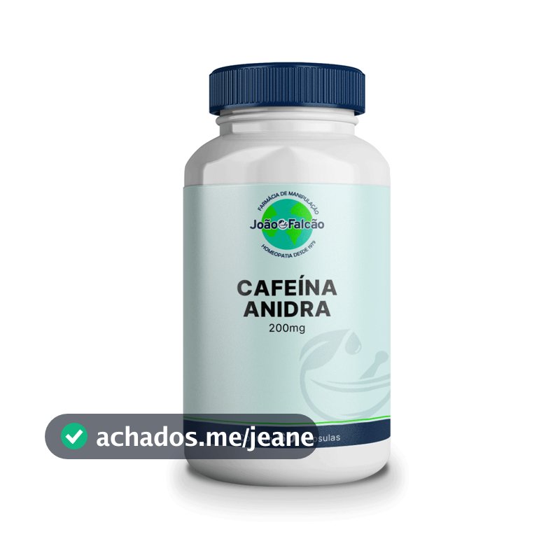 Cafeína Anidra 200Mg - 60 Cápsulas