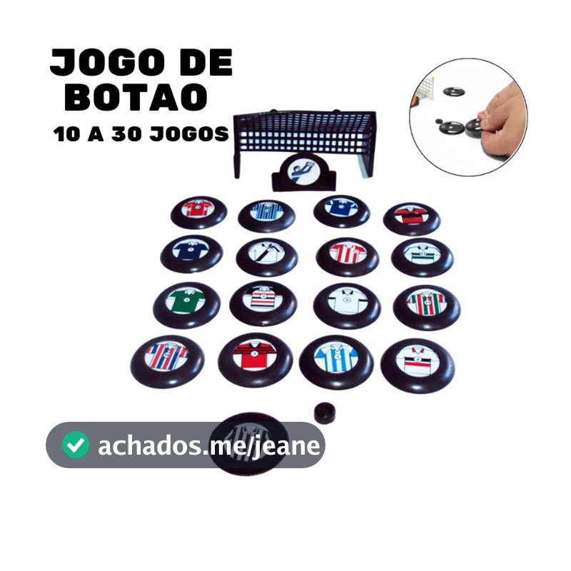 Kit 10 a 30 Jogo De Futebol De Botão Lembrancinha Surpresa Aniversario Sacolinha Festa Criança