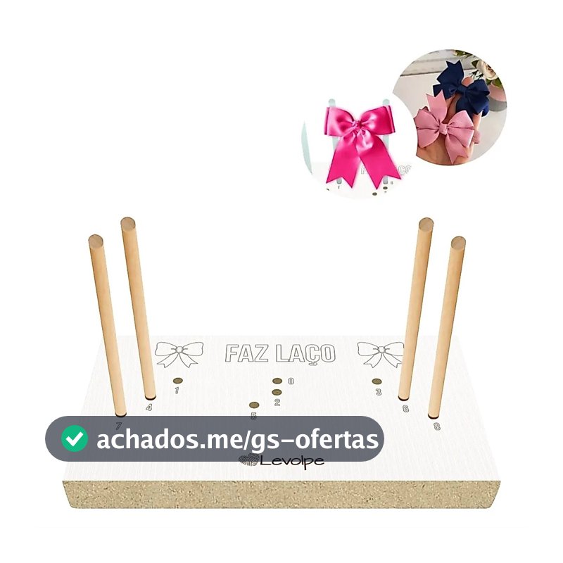 APARELHO GABARITO DE TEAR PARA FAZER LAÇO FITAS