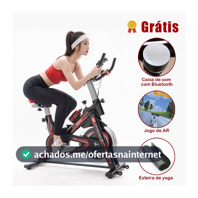 Bicicleta Ergométrica  Bluetooth 2.0  Jogos AR para Spinning Mecanica SKYBOARD Roda de Inércia CD1210
