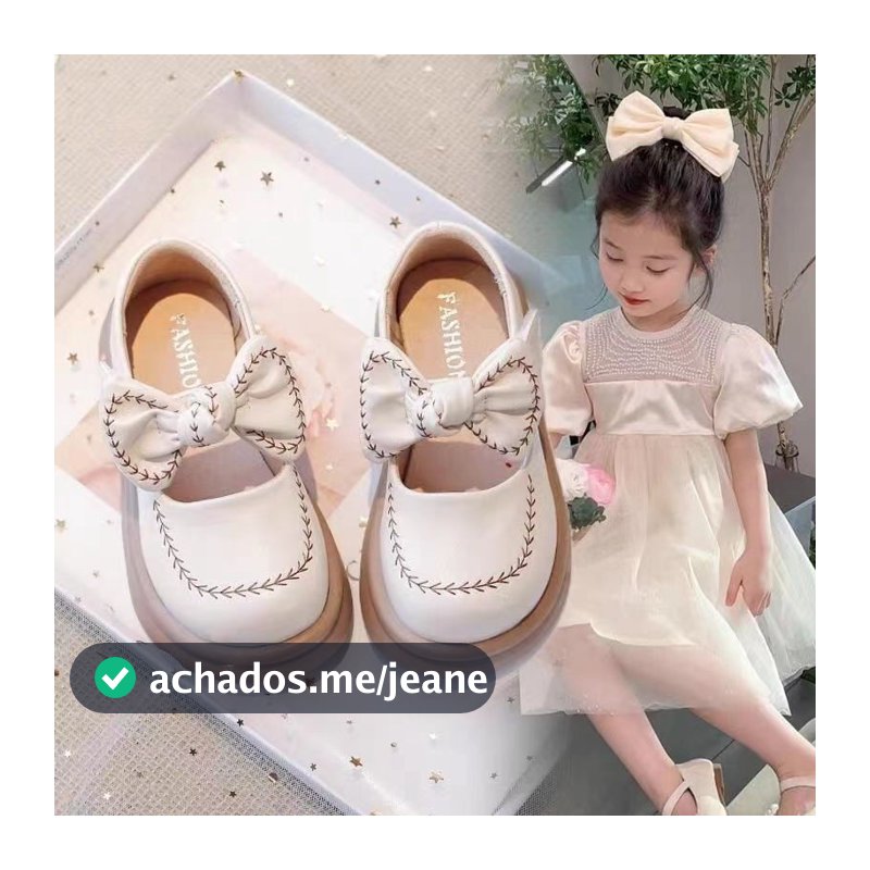 Sapatos de couro para meninas princess shoes