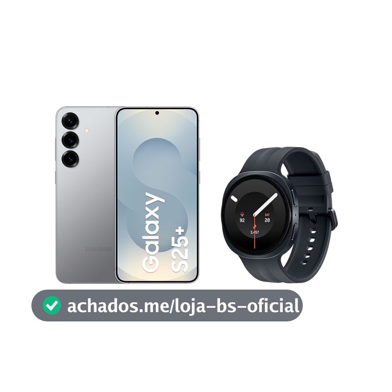 S25+ (512GB) - Prata + Watch9 BT 44 mm - Grafite