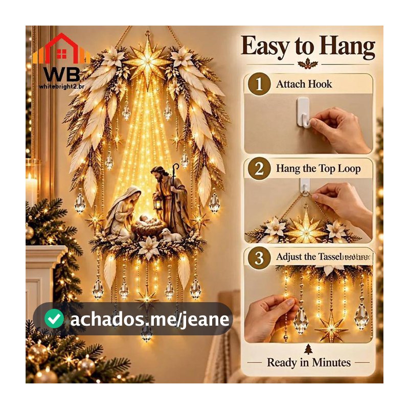 WBHG Natal Em Cascata LED Luz De Parede Quente Brilho Macio Fácil Instalação De Pasta Decoração De Férias Para Escada En
