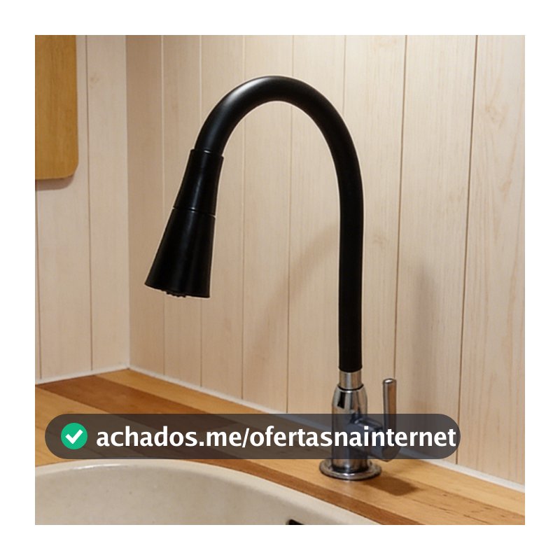 Torneira De Cozinha Com 360 ° Spray Giratório Para Pia , Flexível , montado na parede OU Bancada