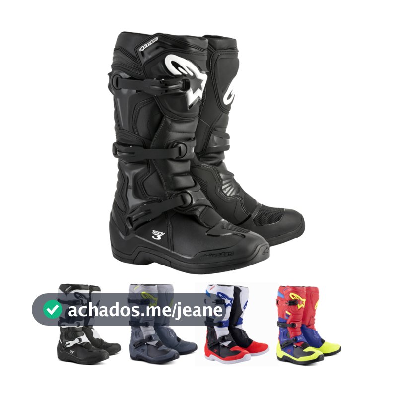 Bota Alpinestars Tech 3 Motocross Trilha  Enduro Off-Road Proteção Varias Cores Lançamento