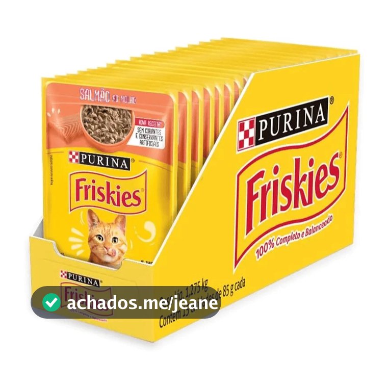 Ração Úmida Sachê Friskies Gatos Display com 15 Sachês 85g