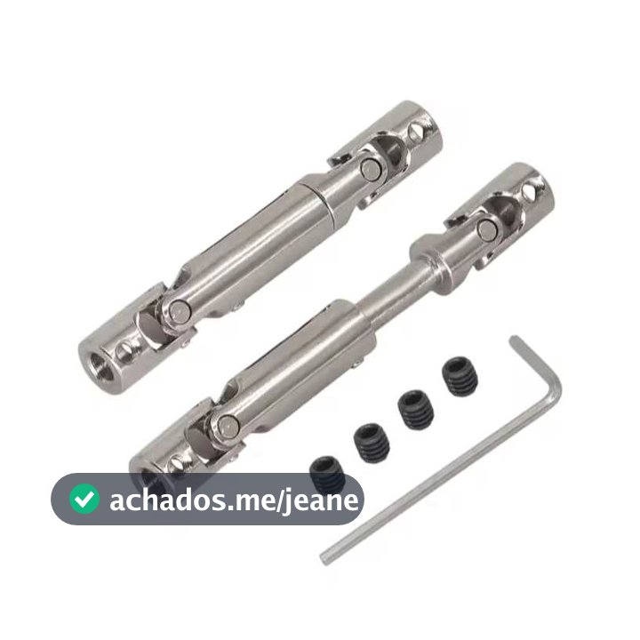 Cardan Eixo de Transmissão de Aço Para Crawler MN 78 e MN82 RC 1:12 69-93mm