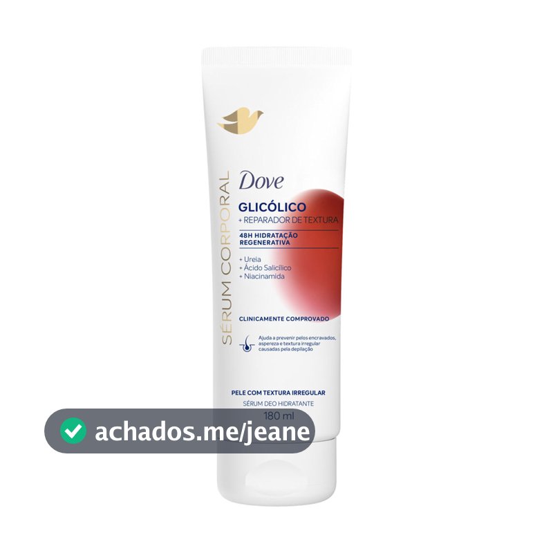 Sérum Corporal Deo Hidratante Dove Glicólico Reparador de Textura Pele com Textura Irregular 180ml
