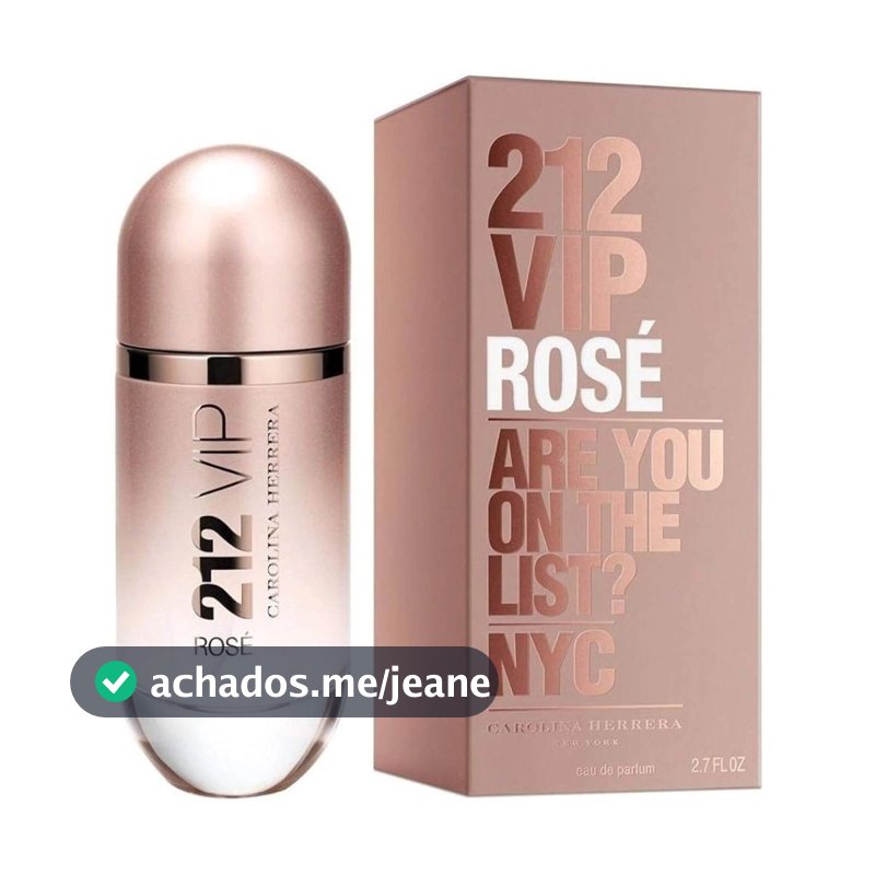 212 Vip Rosé Carolina Herrera Eau de Parfum Perfume Feminino