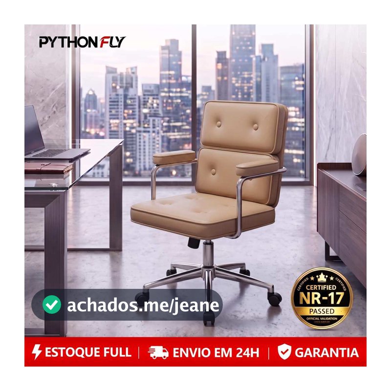 Cadeira De Escritório Giratória Super Luxuosa Para Diretor
