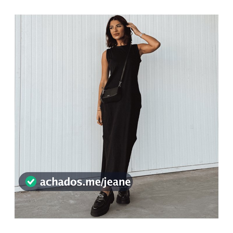 Vestido Blogueira Feminino Algodão Longo Cavado Confort