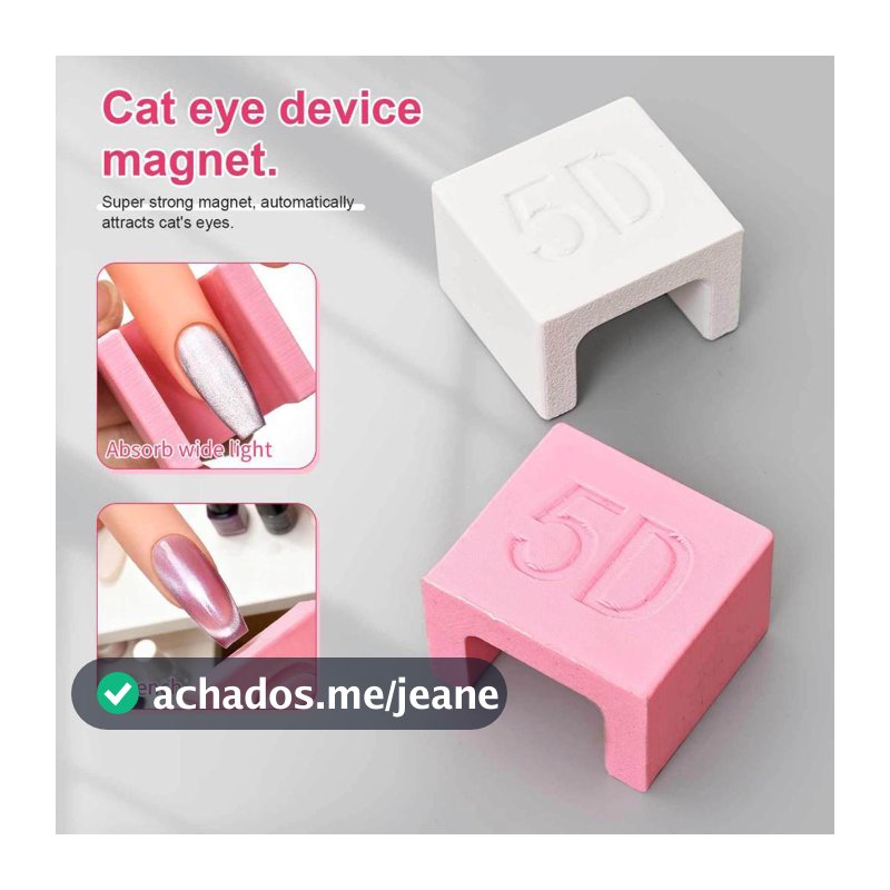 Ímã Automático 5D Para Efeito Magnético Olho De Gato/ Luz Ampla/ Design Francês/ Ferramentas Unhas