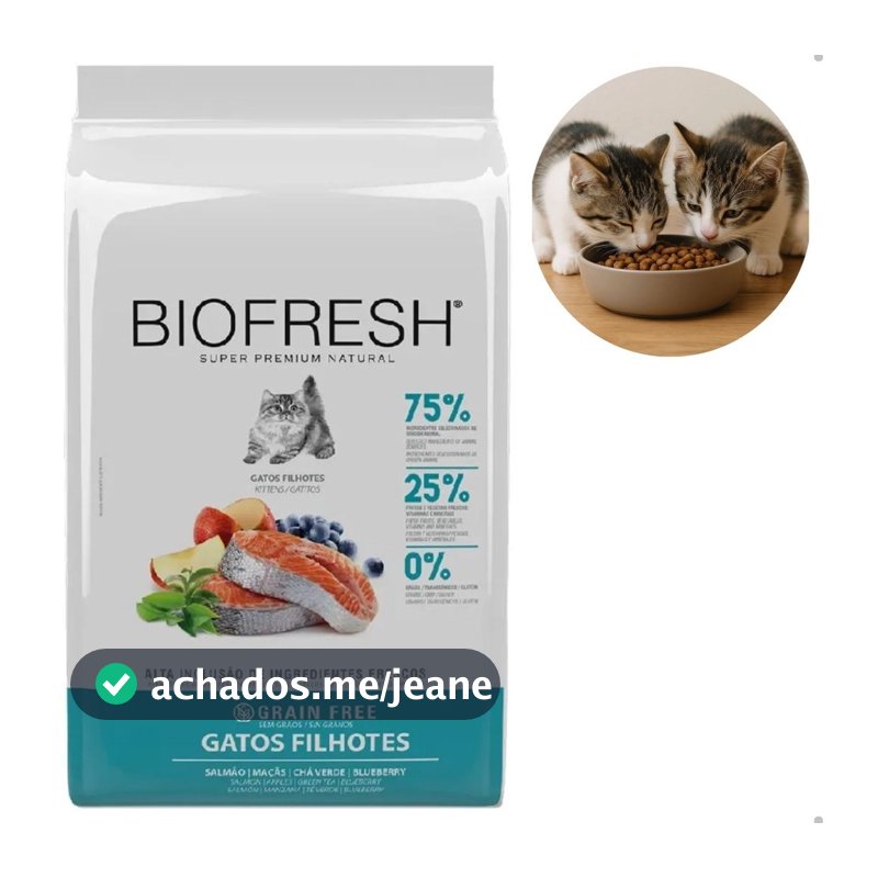 Ração Seca Biofresh Gatos Filhotes Salmão 1,5kg