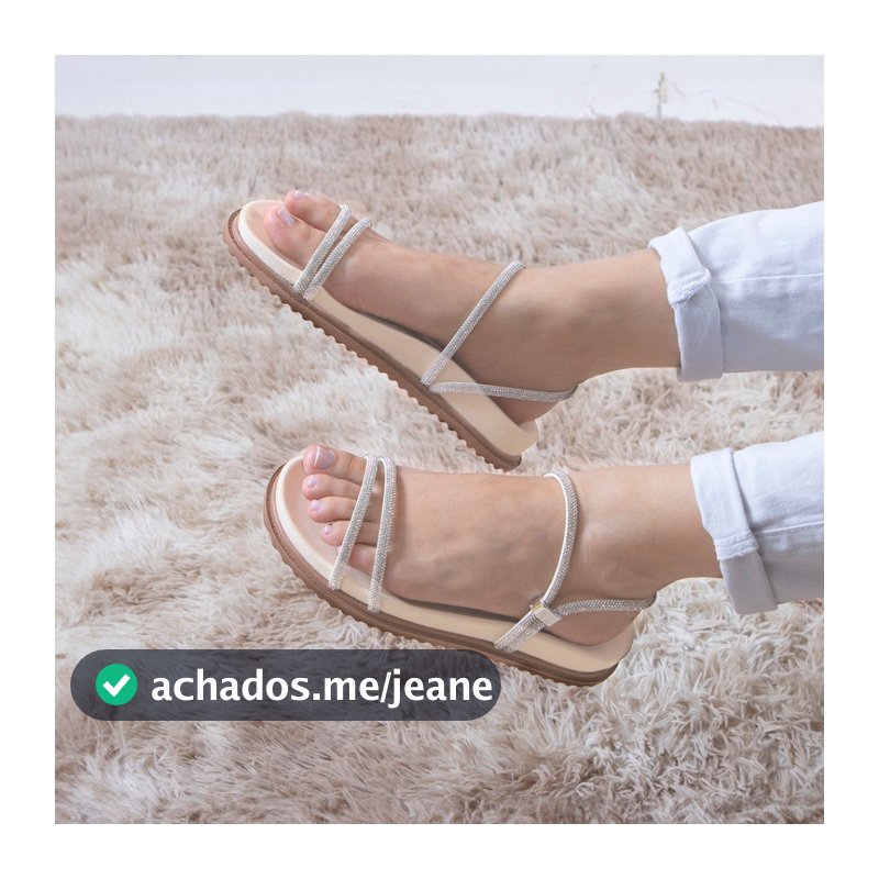 Sandalia Papete Birken Feminina Premium Dois em Um Confortavel Brilho Glitter Rasteirinha Regulador