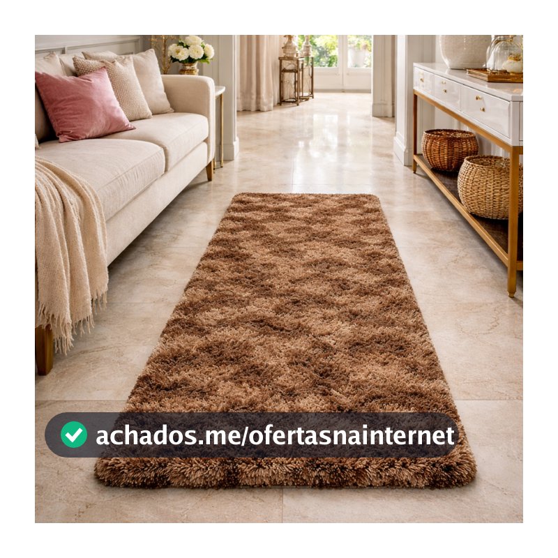 Tapete Passadeira 2,00 X 0,60 Corredor Quarto Sala Felpudos varias cores