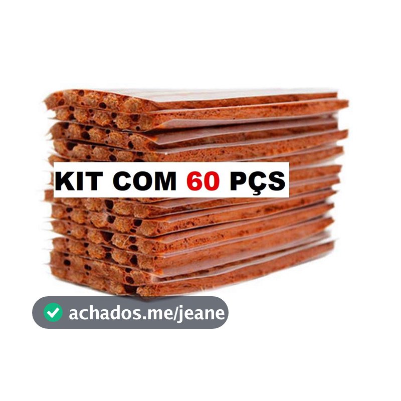 kit 60 refil reparo de pneu se câmara carro moto sos peneu de veiculo kit com 60 pçs de macarrão atacado