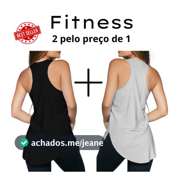Kit 2 Camisetas Fitness Térmica Básica Tapa Bumbum Academia Corrida Crossfit