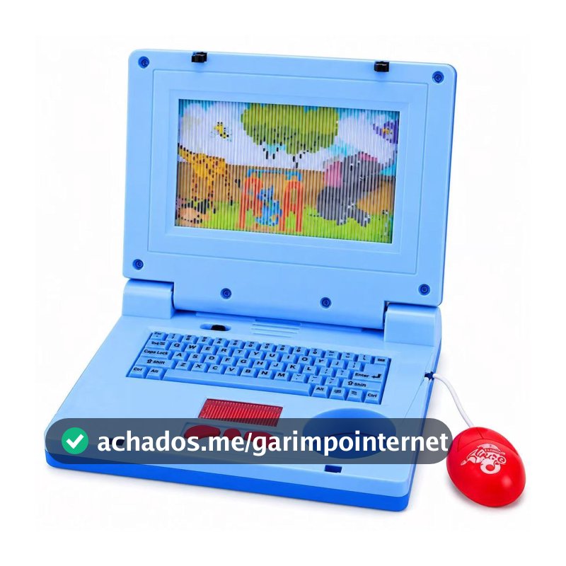 Notebook Educativo com Música + Mouse | Brinquedo Didático Infantil Interativo Presente Para Criança