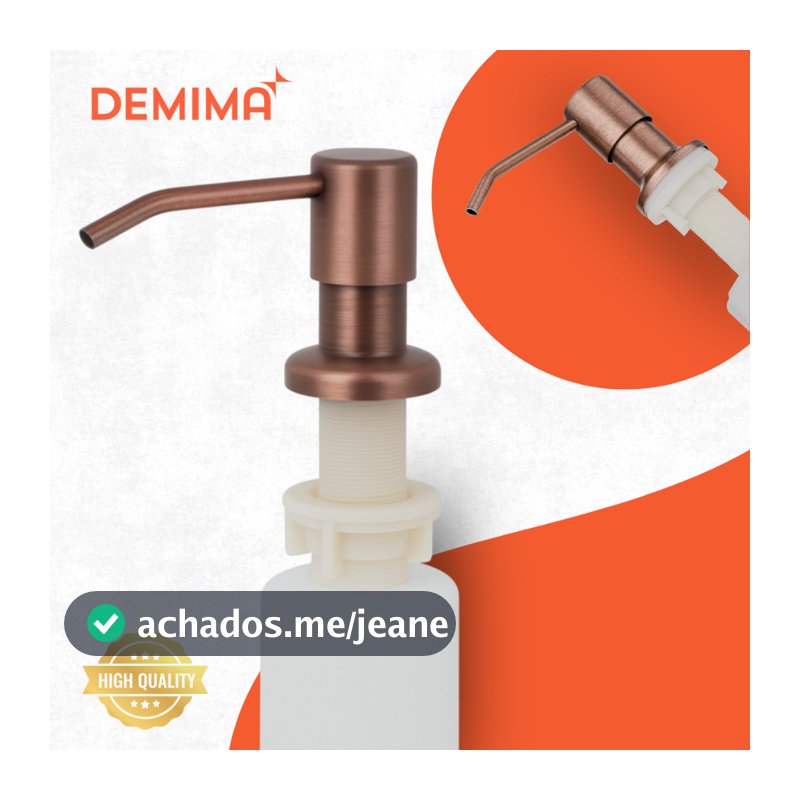 Dispenser Embutir Inox 500ml Rose Gold