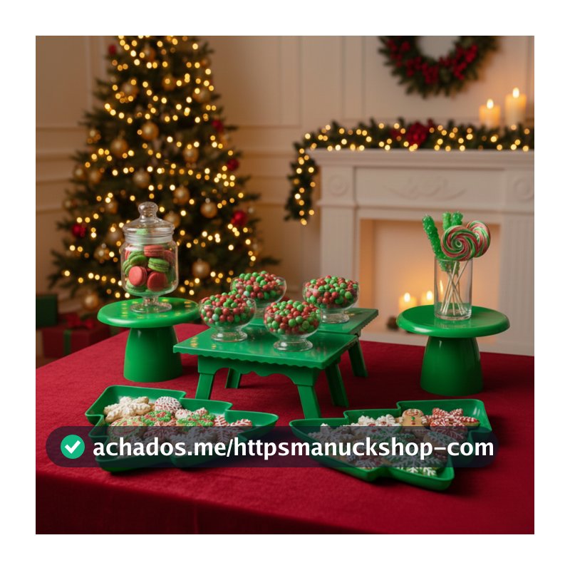 Kit Natal Express - 2 Pinheirinhos , 2 Mesinhas e 2 Mini Cakes Slim