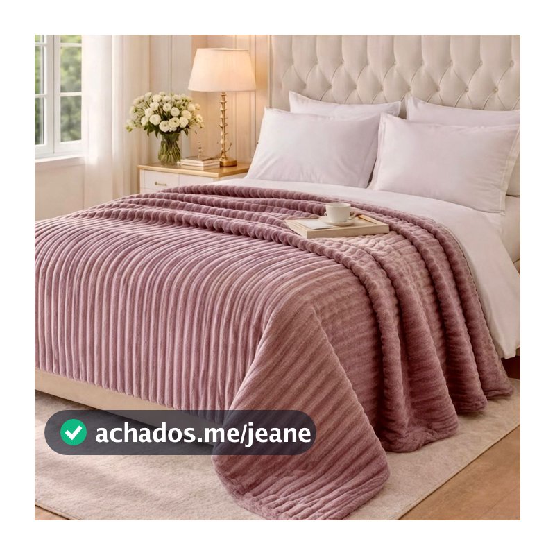 Manta Casal Confort Canelada 2,00 x 1,80 Mt Varias Cores