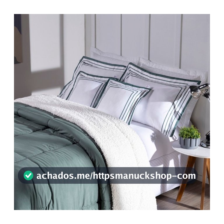 Kit Jogo de Cama Inverno Luxo Coberdrom E Fronha Moderno Estampado Aveludado 600 Fios Importado