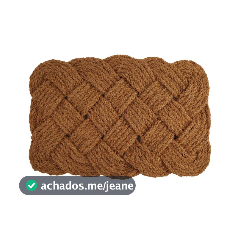 Capacho Tranca Fibra de Coco 40x60cm - A\CASA