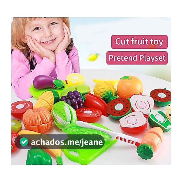 Frutas ou Verduras de Brinquedo Infantil Fogão De Vegetais Cozinha Brincar Masculino Da Casa