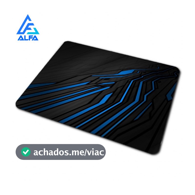 Mouse PAD Pequeno Preto Escritório Jogo Gamer Personalizado Estampado