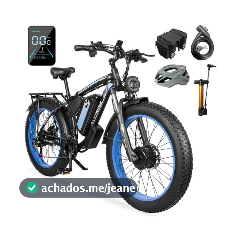 Honeywhale BK08 Bicicleta Elétrica Para Adultos, 1050W2-65KM-55KM/H-150KG, Scooter Motor-Bike-Ebike-Autonomia-Velocidad