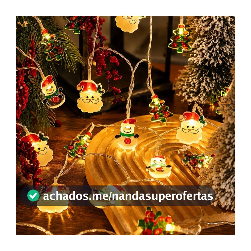 1.5M/3M Led Corda De Luz De Natal Papai Noel Boneco De Neve Árvore Enfeites De Natal Festival Festa Atmosfera Luzes