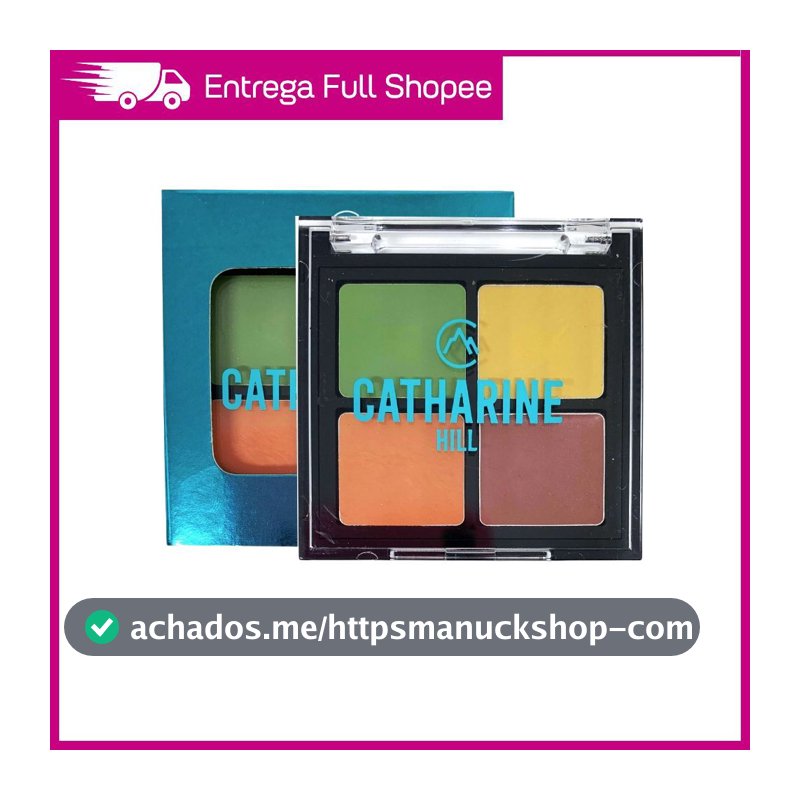 Cover Kit Camuflagem Catharine Hill Quarteto Corretivos Coloridos 4 Cores A Prova D'Água