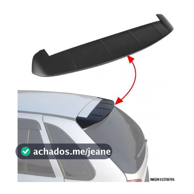 Aerofólio TG Poli GOL G2 G3 G4 1995 à 2014 Sem LED 2 e 4 Portas Preto