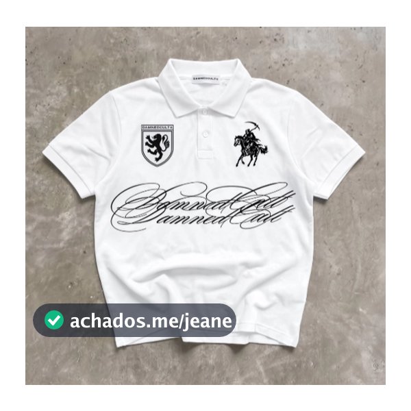 Camisa Polo Masculina Preta Y2K Estampada Streetwear Moda Urbana  Casual 100%  Algodão  Malha Piquet