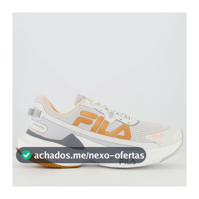 Tênis Fila Recovery Feminino Branco e Salmão