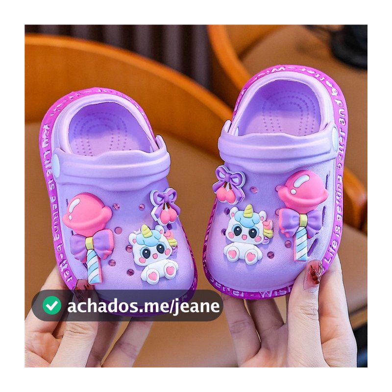 Babuche Infantil Sandálias infantis Meninos Meninas Bebê Desenhos Animados EVA Leve Antiderrapante chinelos Banheiro